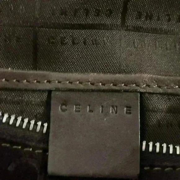 Céline Vintage Brown Suede Monogram Macadam Shoulder Bag - Picture 3 of 11